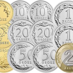 Komplet monet obiegowych 2019 r. UNC 12 sztuk