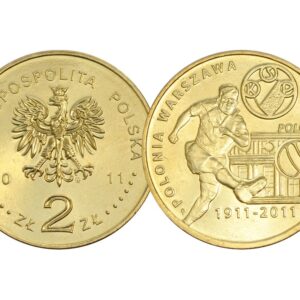 [225] 2 zł NG Polonia Warszawa stan menniczy