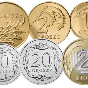 Komplet monet obiegowych 2005 r. UNC 6 sztuk