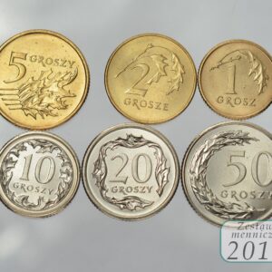 Komplet monet obiegowych 2011 r. UNC 6 sztuk
