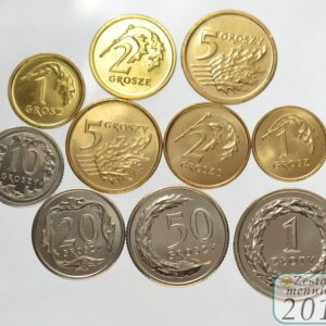 Komplet monet obiegowych 2013 r. UNC 10 sztuk