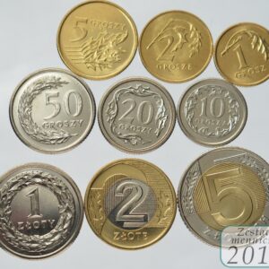 Komplet monet obiegowych 2010 r. UNC 9 sztuk