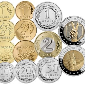 Komplet monet obiegowych i 5 zł 2014 UNC 13 sztuk