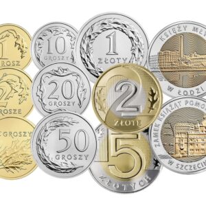 Komplet monet obiegowych i 5 zł 2016 UNC 11 sztuk