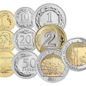 Komplet monet obiegowych i 5 zł 2019 UNC 14 sztuk