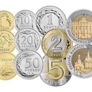 Komplet monet obiegowych i 5 zł 2020 UNC 11 sztuk