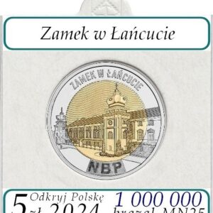 [281] 5 zł Odkryj Polskę – Zamek w Łańcucie + holder + opis
